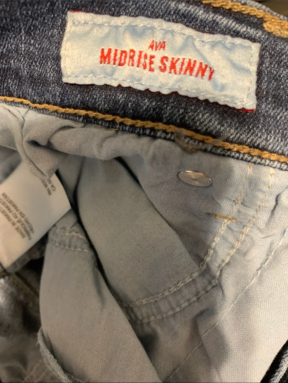 Lucky Brand Jeans Ava Mid Rise Skinny ankle 12 31 mid rise cropped